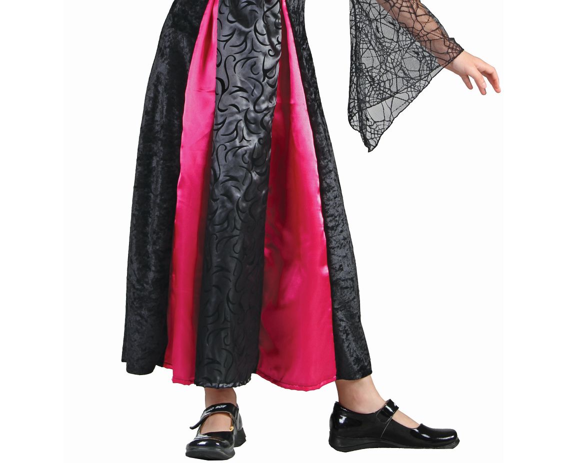Zestaw dla dzieci Purpurowa Czarownica (sukienka, kapelusz), rozm. 110/120 cm KK